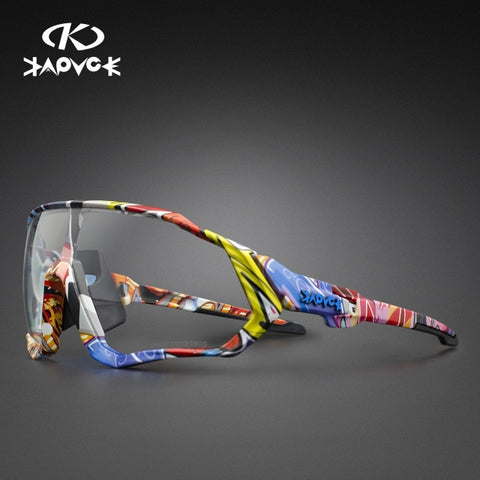 Image of Photochromic Cycling Sunglasses Men Women Sport Road Mountain Bike Bicycle Glasses Cycling Glasses Eyewear Protection Goggle