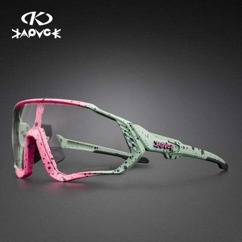 Image of Photochromic Cycling Sunglasses Men Women Sport Road Mountain Bike Bicycle Glasses Cycling Glasses Eyewear Protection Goggle