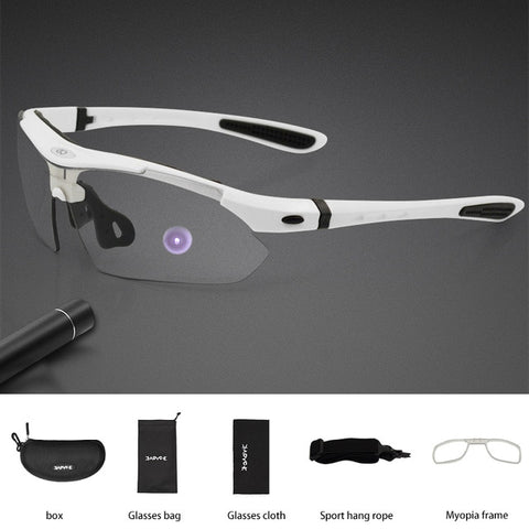 Image of Photochromic Cycling Sunglasses Men Women Sport Road Mountain Bike Bicycle Glasses Cycling Glasses Eyewear Protection Goggle