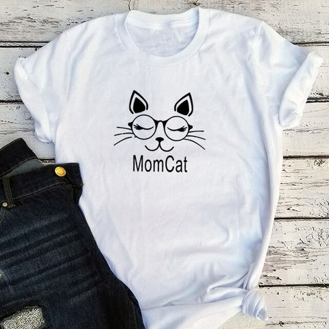 Image of Mommy Daddy Cat Matching Shirts  90s Happy Valentines Day Tops Aesthetic Mommy and Me Tee Matching Family Tshirt Gothic