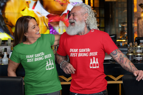 Image of Dear Santa Just Bring Beer - Unisex T-Shirt