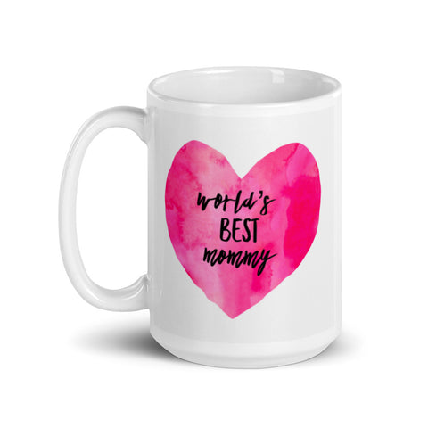 Image of World's Best Mommy Mug with Pink Heart